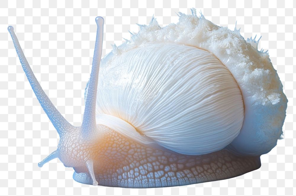 PNG Real albino Snail snail background invertebrate.