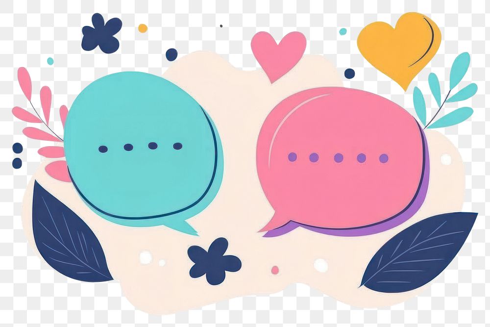 PNG Speech bubbles illustration graphics design.