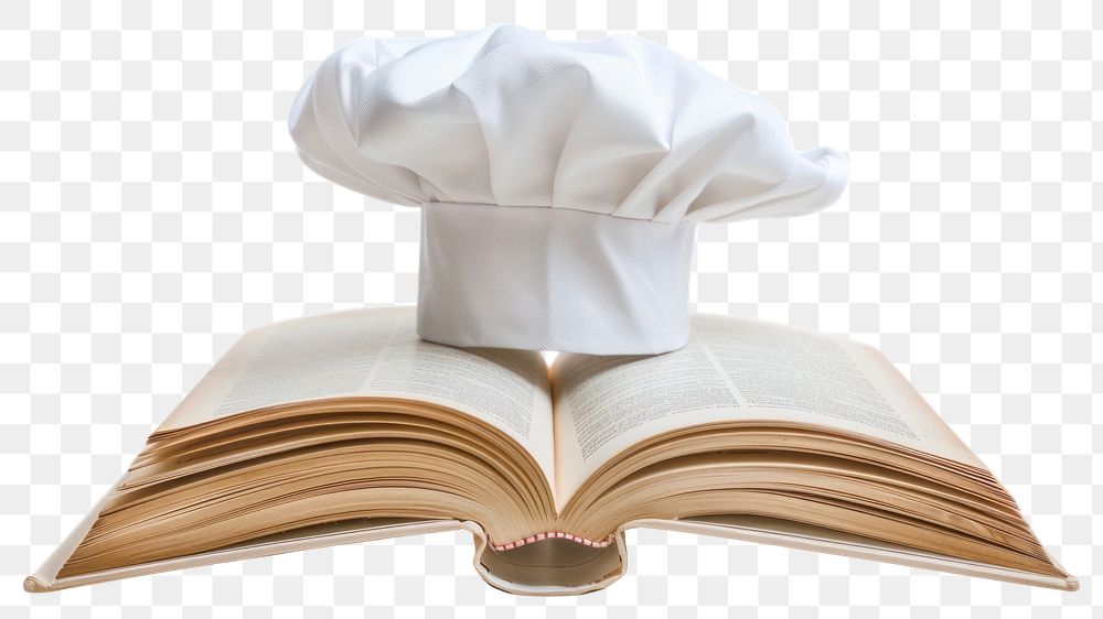 PNG Chef hat book chef open.