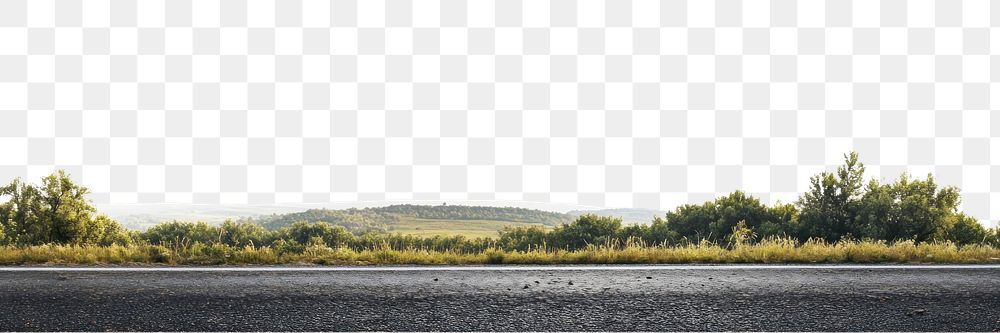 PNG Real asphalt road trees landscape outdoors.