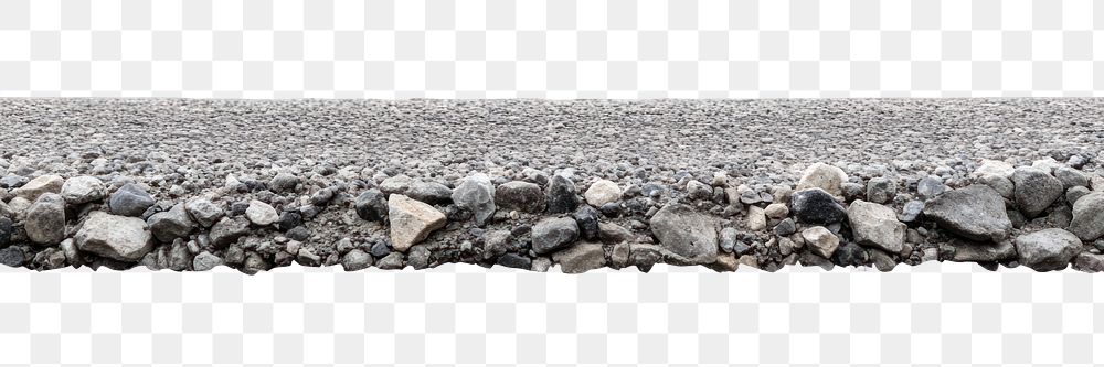 PNG Real grey gravel road ground construction outdoors.