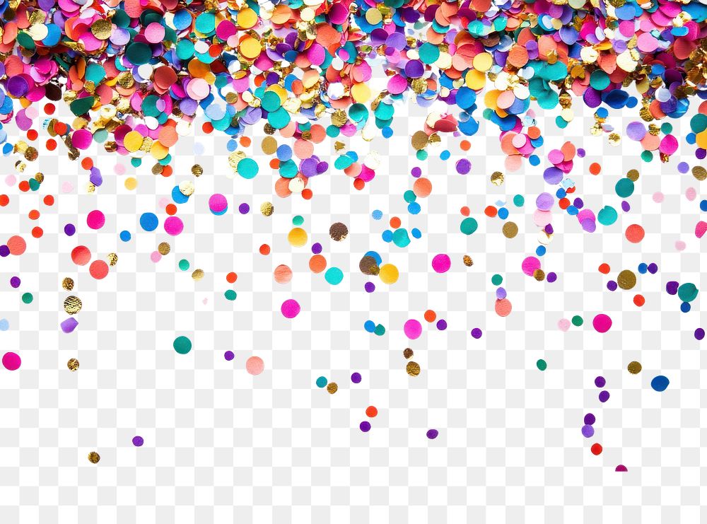 PNG Pop confetti background colorful celebration.