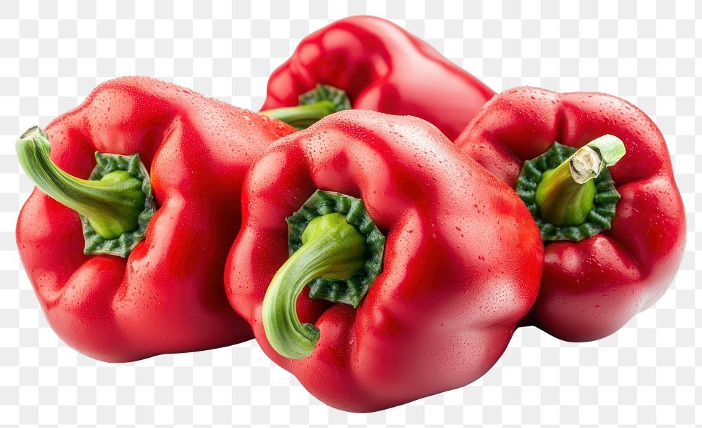 PNG Red Bell peppers vegetables photography produce.