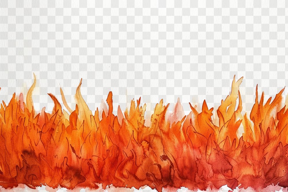 PNG Monochromatic Fire flame border fire backgrounds accessories.