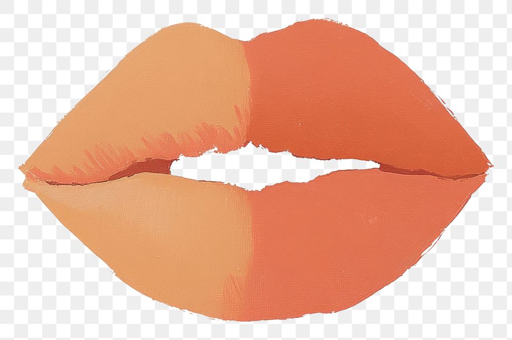 PNG Kiss lip illustration expression outdoors.