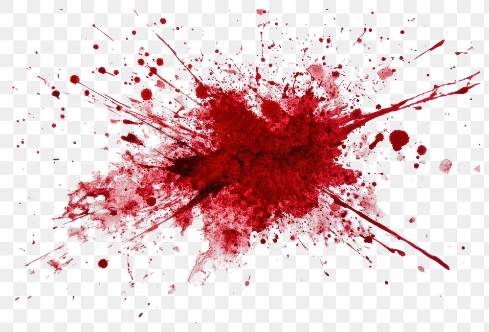 PNG Photo of realistic bloood stain background red expression.