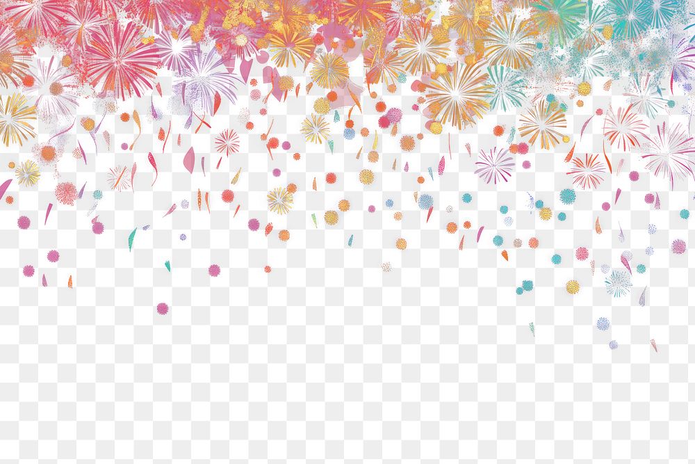 PNG Colorful fireworks background sky accessories.