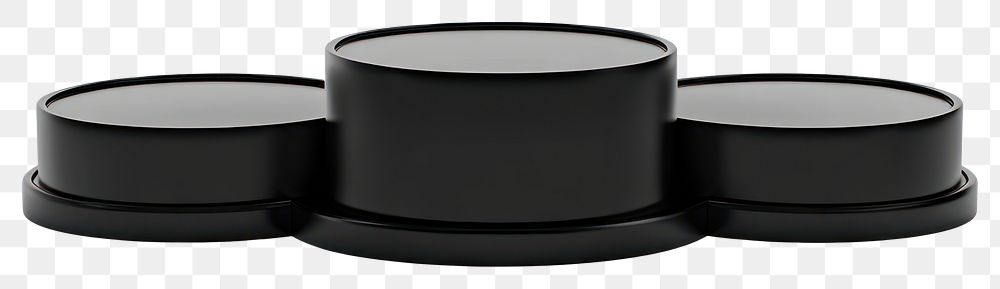 PNG Empty Winners podium black minimalist cylinder.