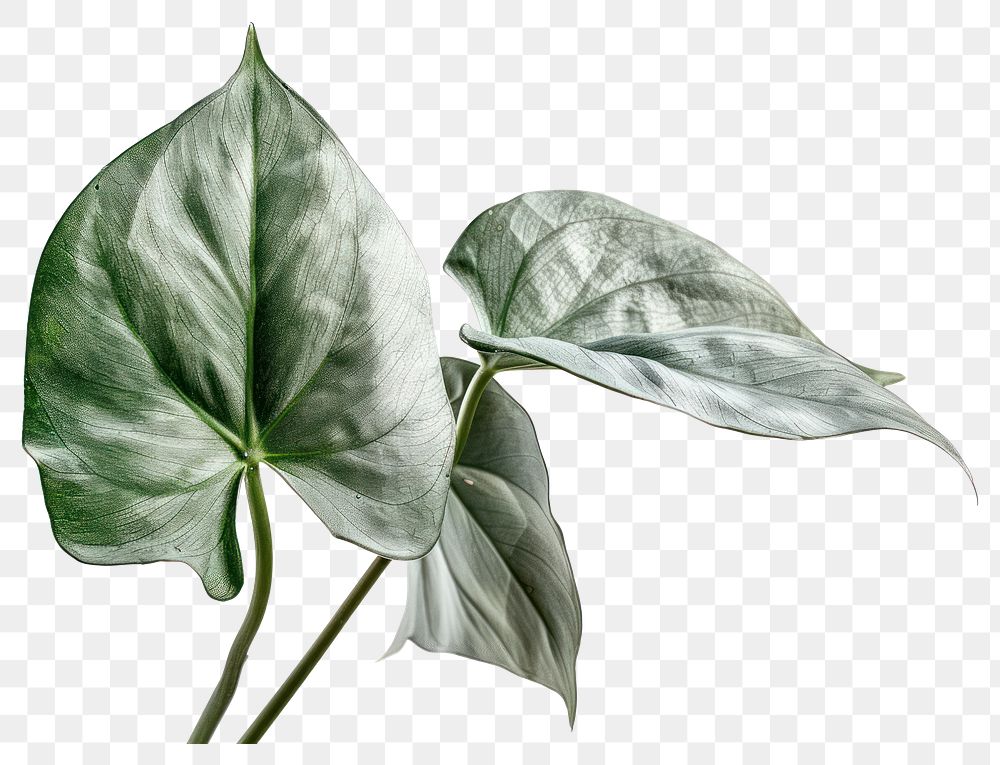 PNG Silver leaf philodendron plant illustration anthurium.