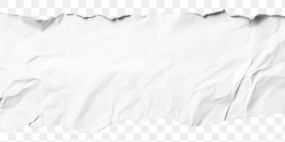 PNG White torn paper texture background crumpled.