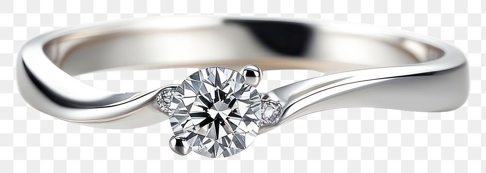 PNG Wedding ring diamond jewelry silver.