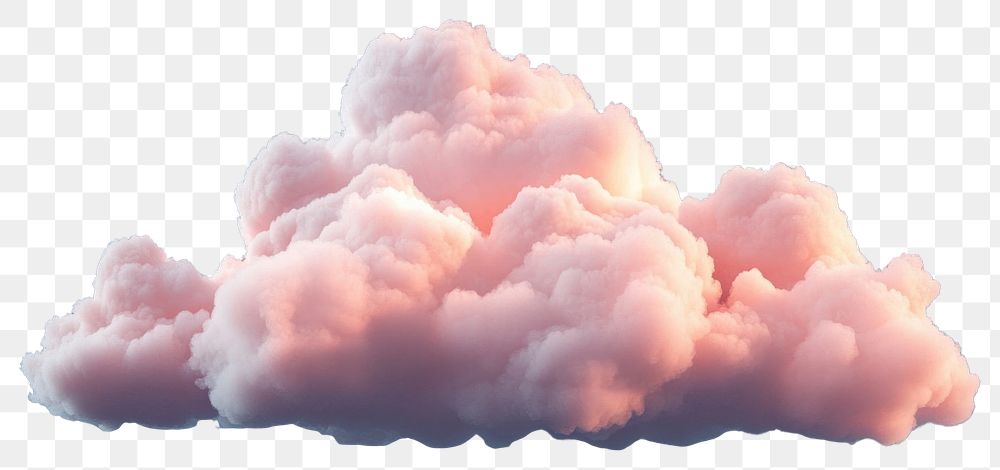 PNG Scattered cumulus soft clouds sky pink atmosphere.