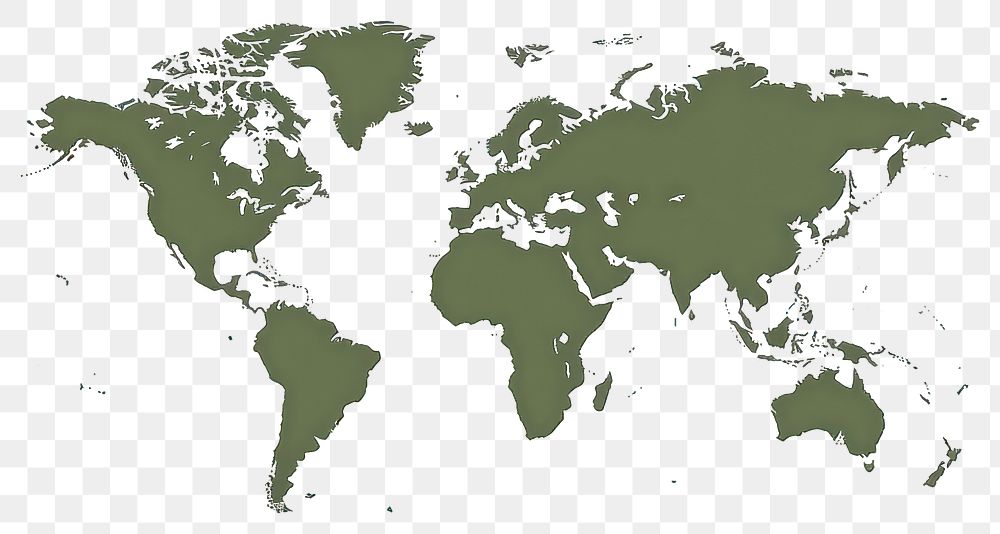 PNG The world map illustration minimalist design.