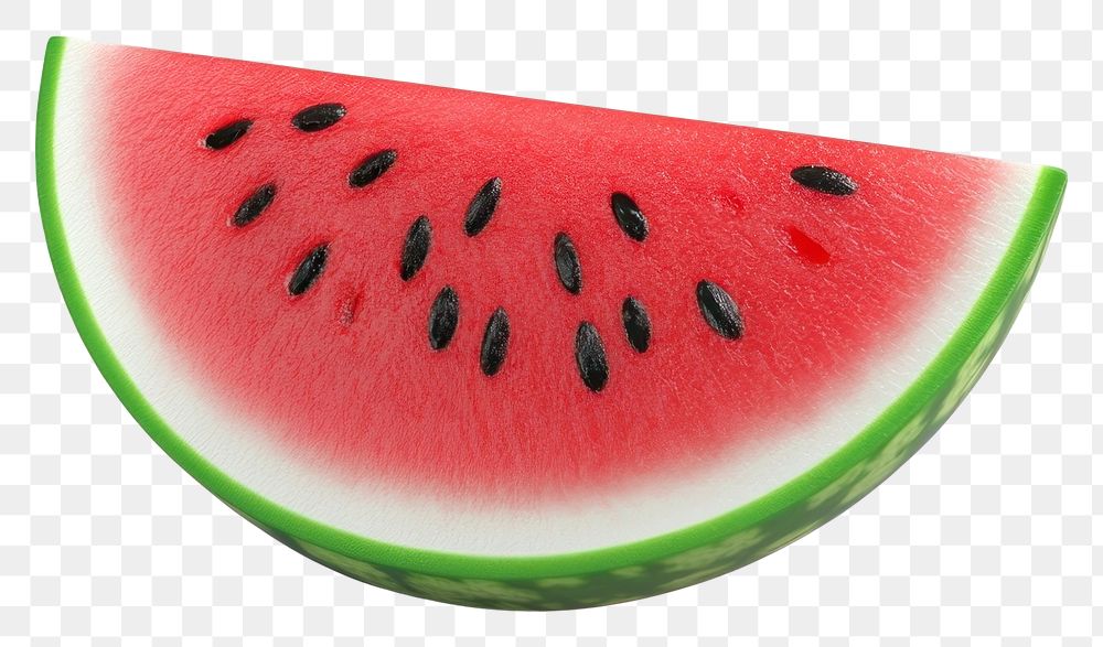 PNG 3d coquette watermelon illustration fruit slice.