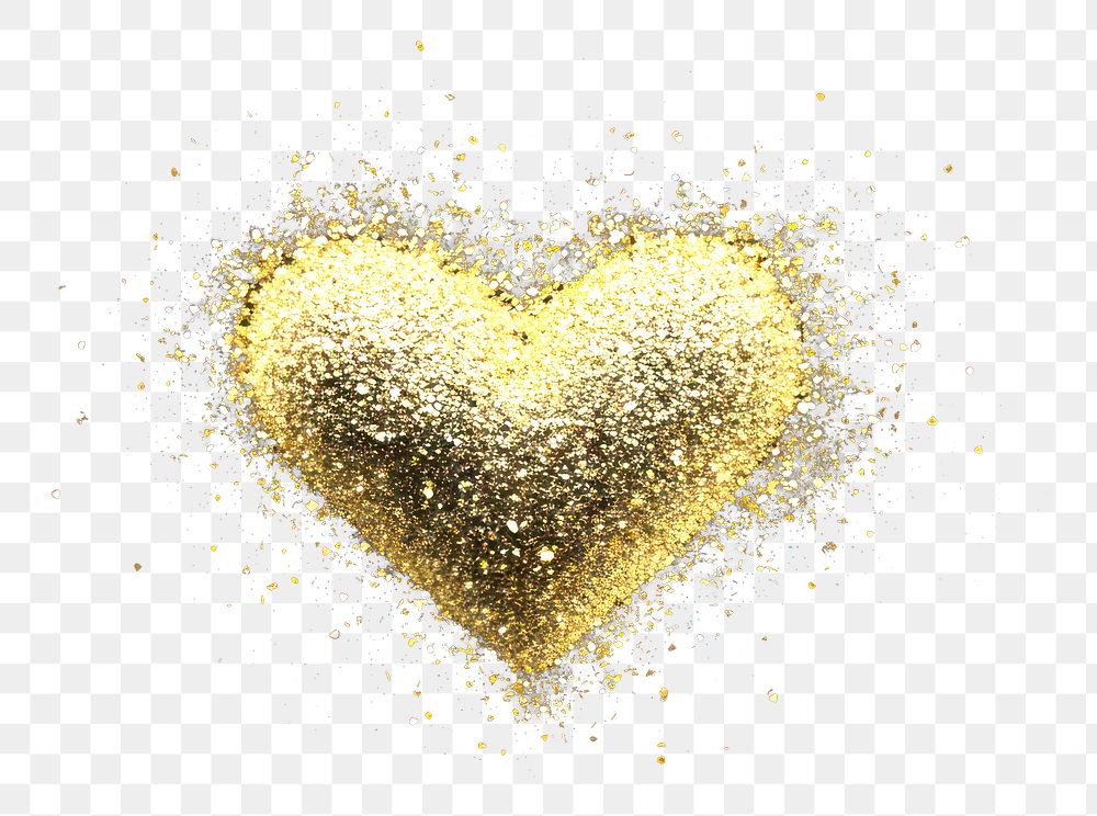 PNG Heart sparkle light glitter background effect black.