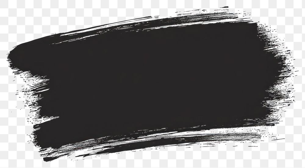 PNG Black rectangle brush stroke design.