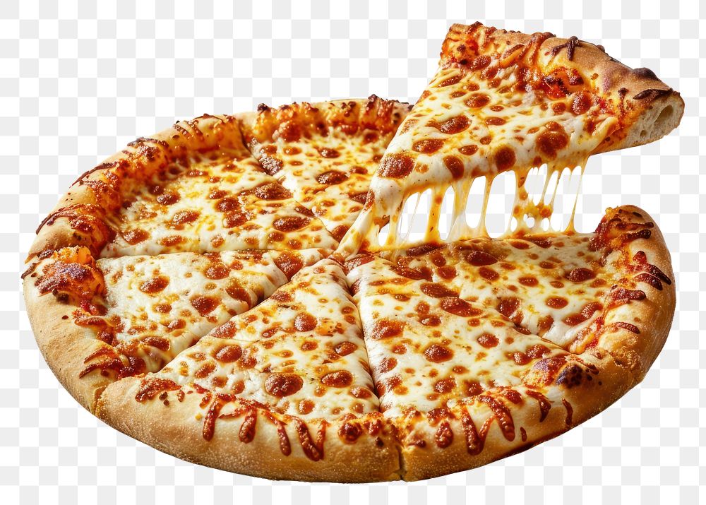 PNG Cheese pizza slice food illustration.