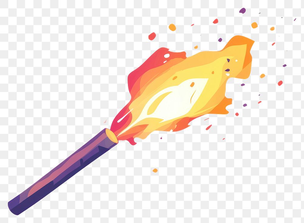 PNG Color firework icon colors torch illustration.