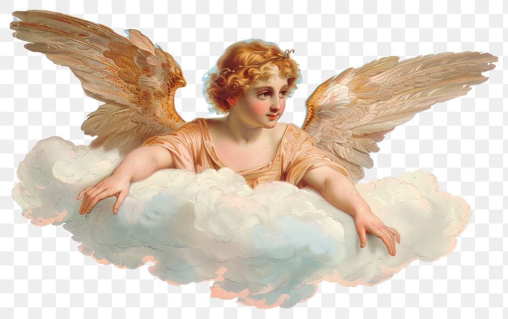 PNG Cloud borders with angel clouds archangel ethereal.