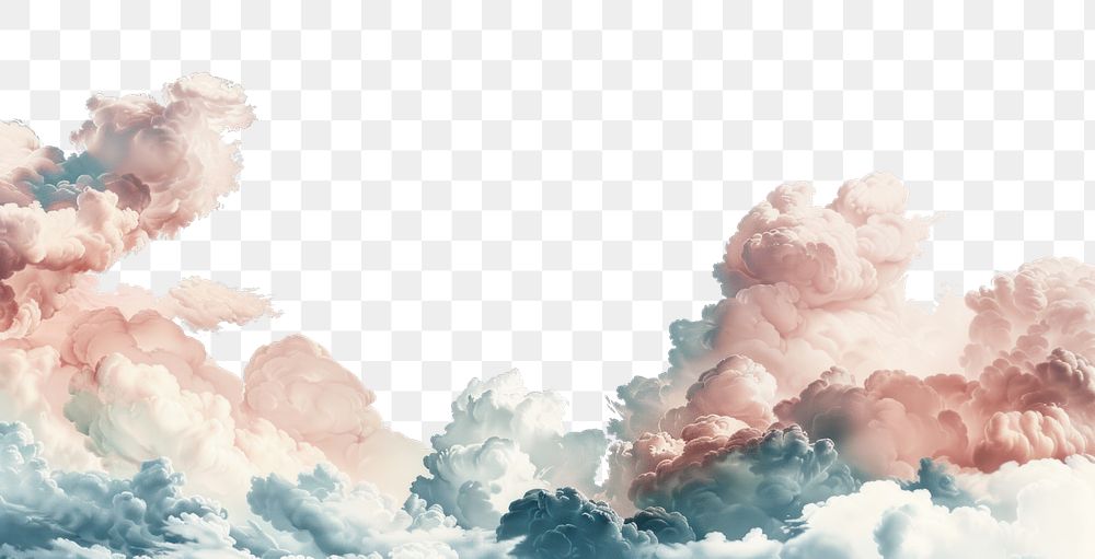 PNG Cloud borders clouds sky art.