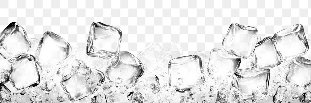 PNG Ice cubes border ice background refreshing.