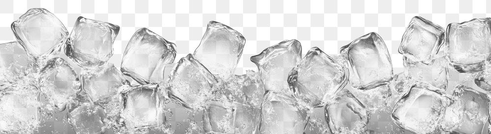 PNG Ice cubes border ice | Free PNG - rawpixel