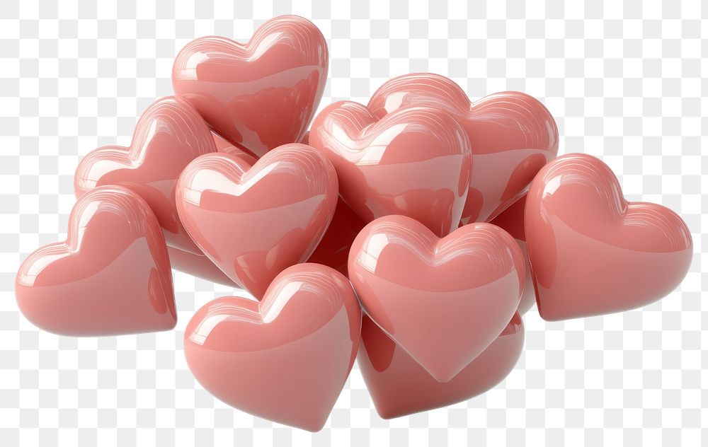 PNG Pink Hearts hearts symbol illustration.