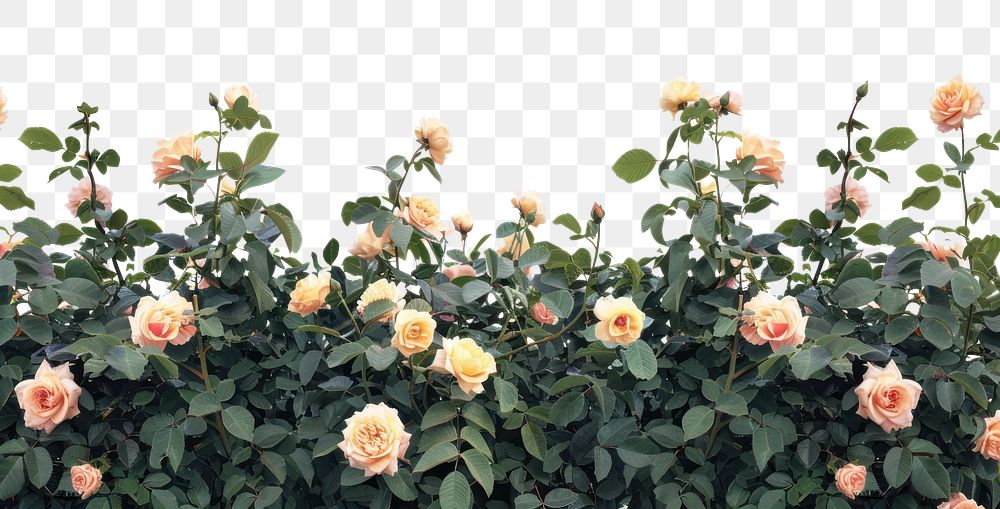 PNG Yellowrose bushes roses background outdoors.