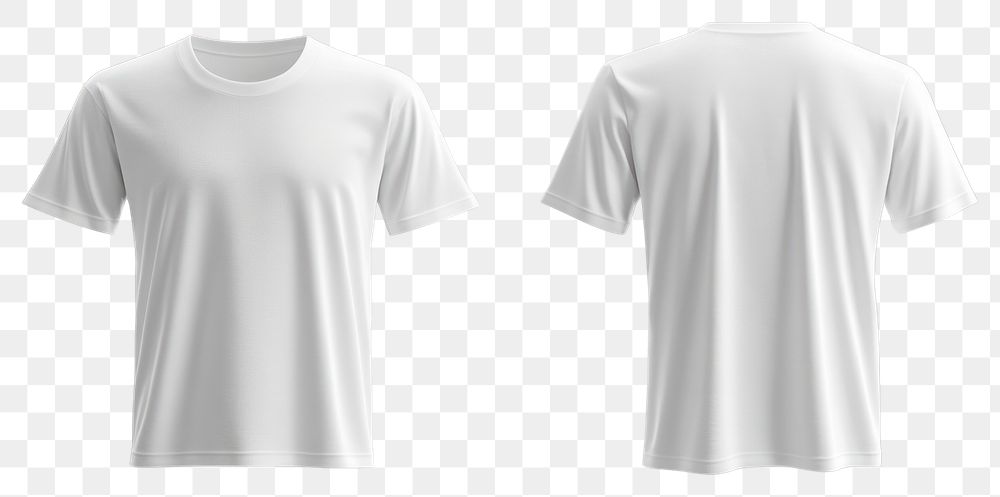 PNG White t-shirt clothing template apparel.