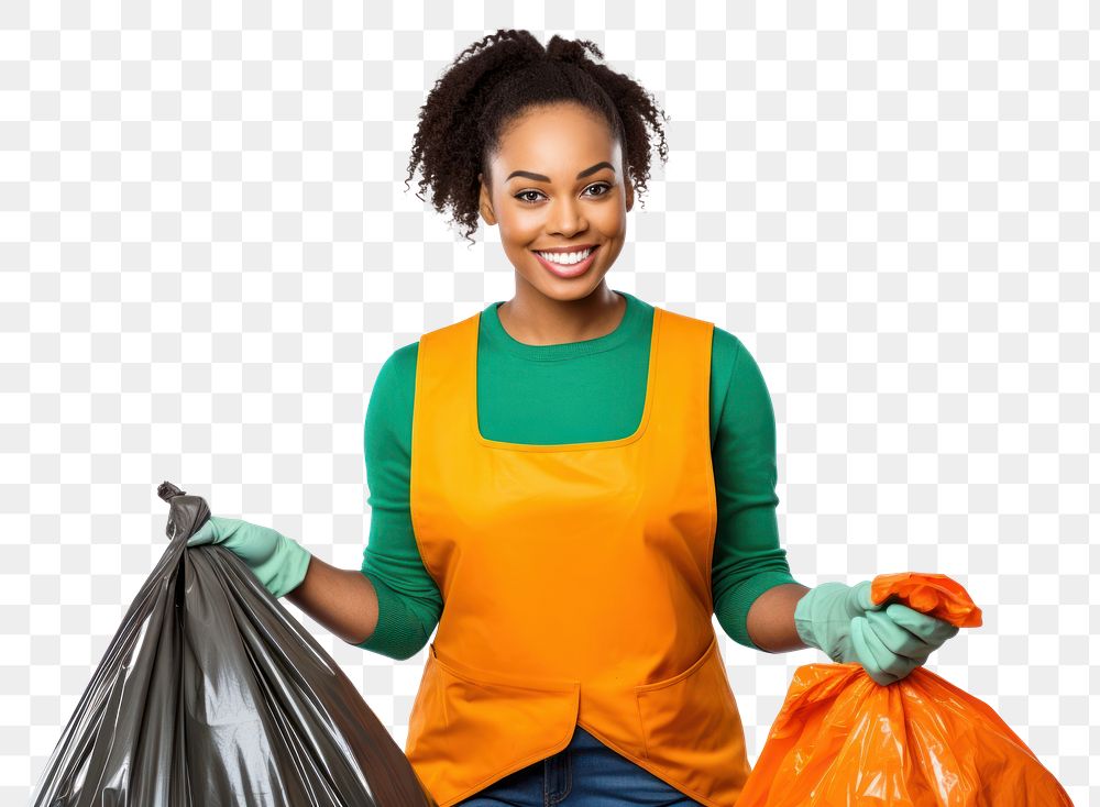 PNG Cleaning bag  hairstyle. 