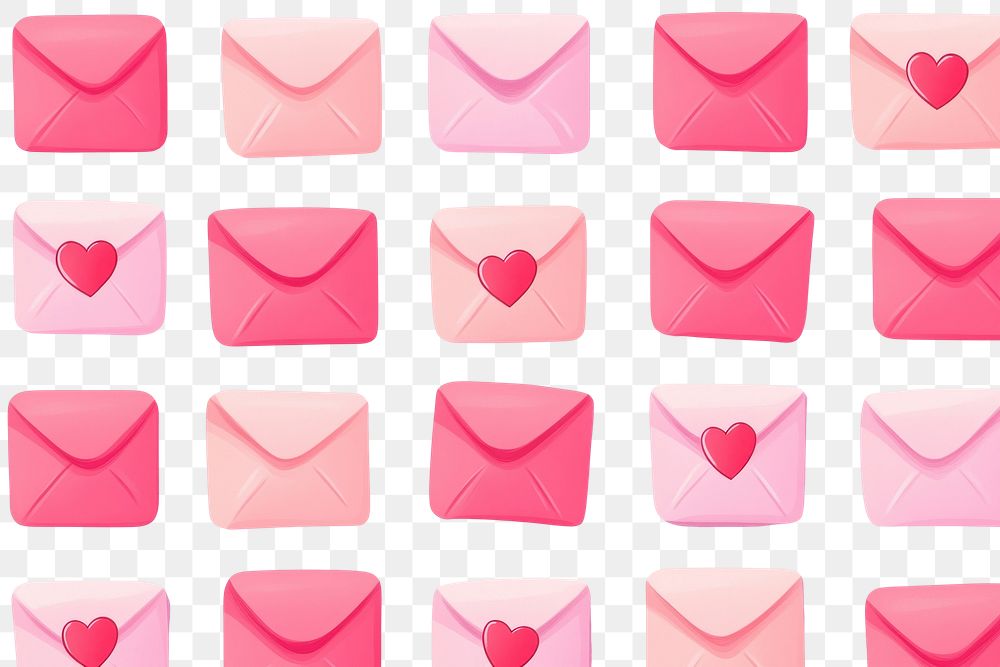 PNG Love letter envelopes letters pattern hearts.