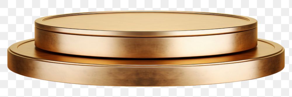 PNG Podium in gilded bronze display product photo.