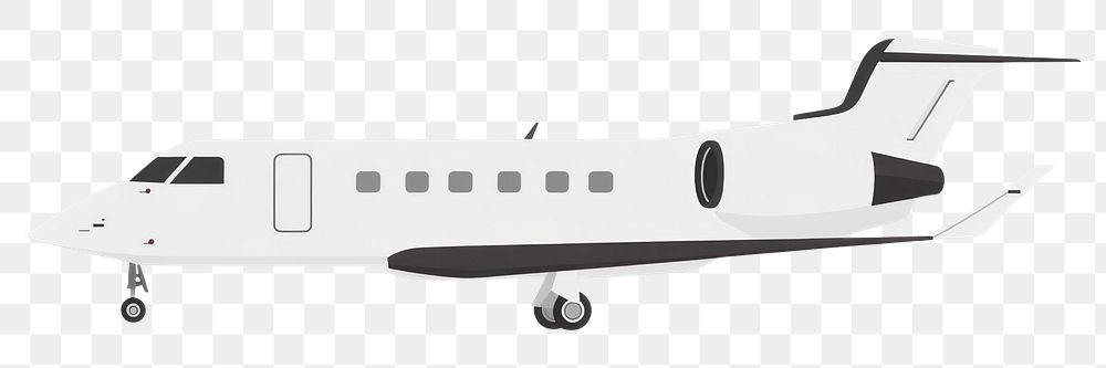 PNG White plane transportation illustration aircraft.