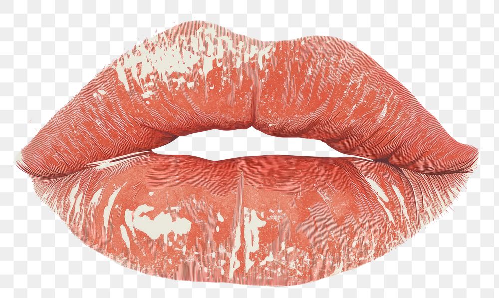 PNG Imprint kiss lip lips illustration human.