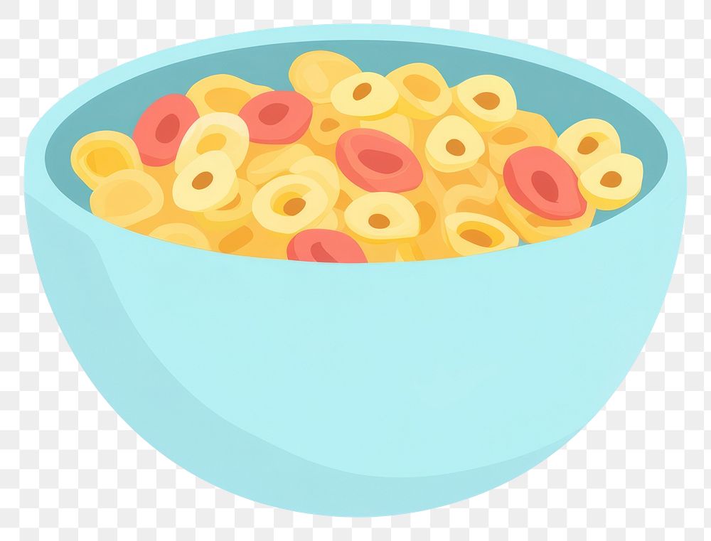 PNG Cereal illustration bowl food.