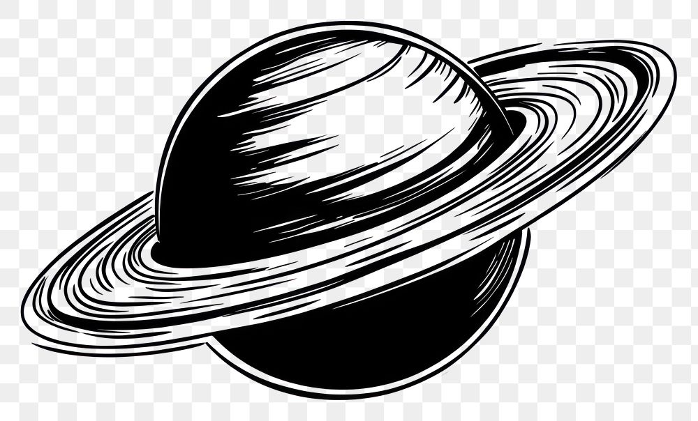 PNG Saturn illustration astronomy space.