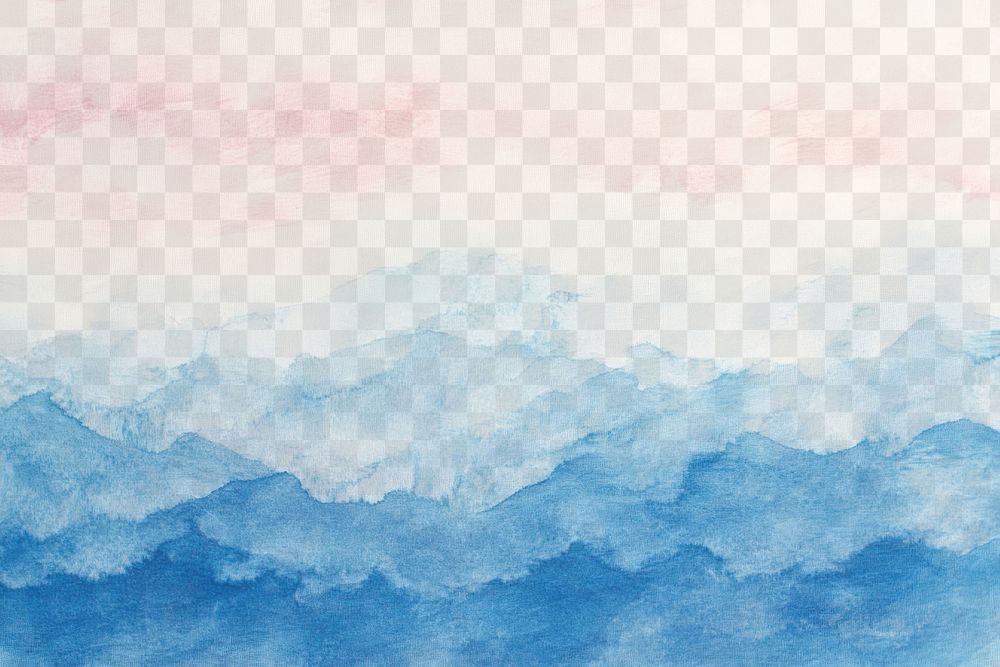 PNG Watercolor painting gradient peaceful.