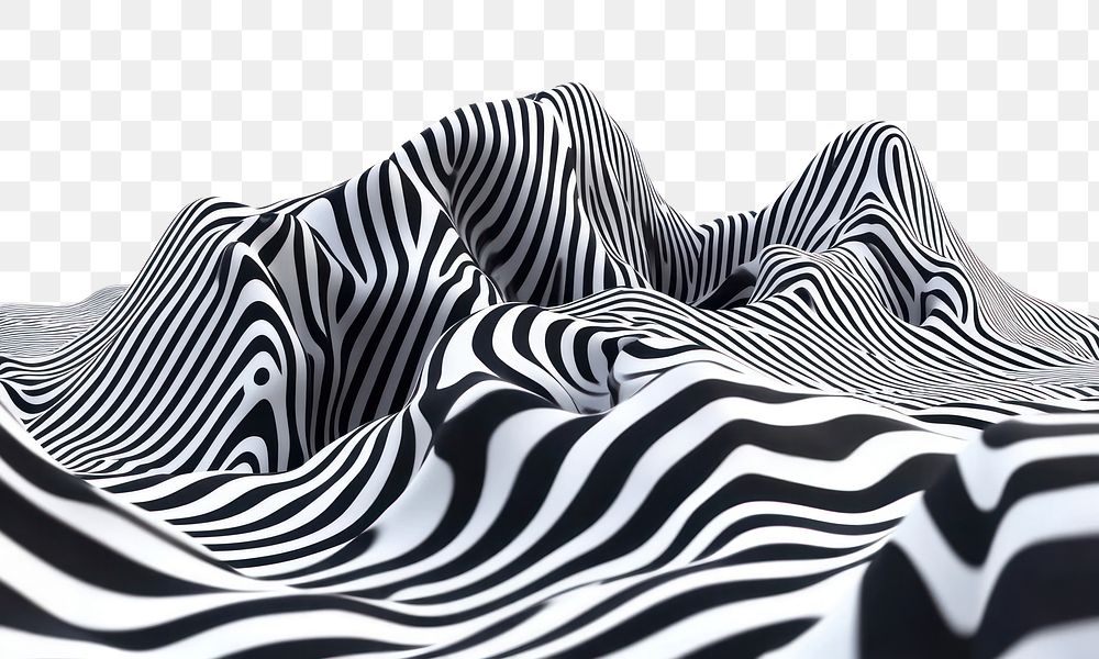 PNG Mountain shape zebra white art.