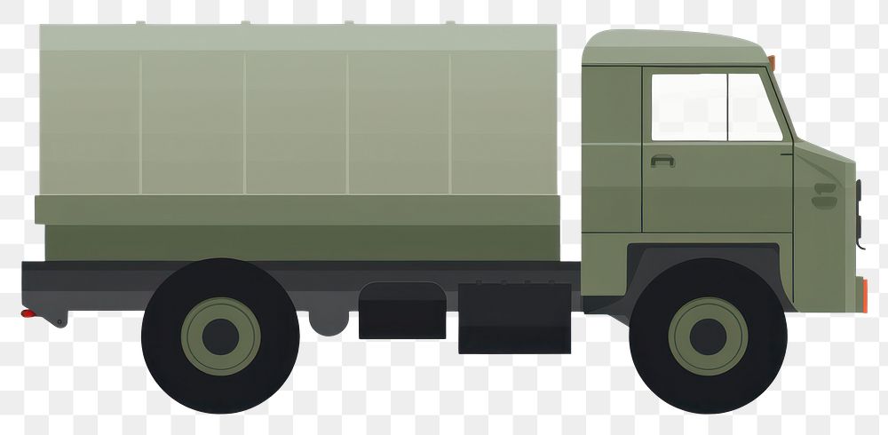 PNG Army truck transportation illustration vehicle.