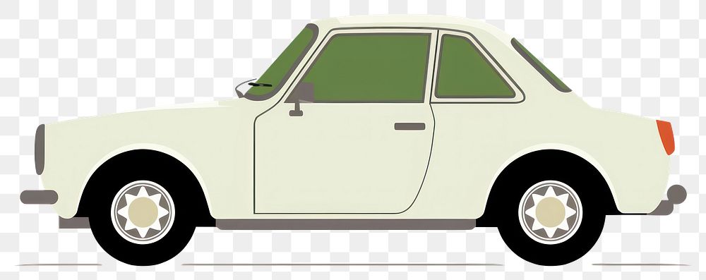 PNG Small sport coupe illustration automobile minimalist.