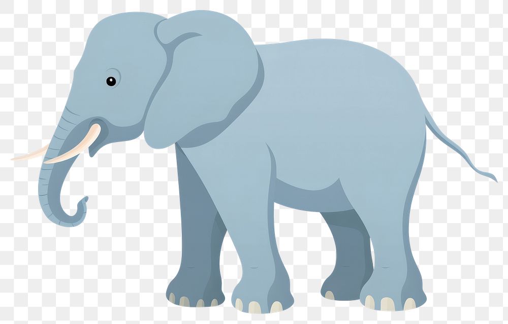 PNG Elephant illustration wildlife animal.