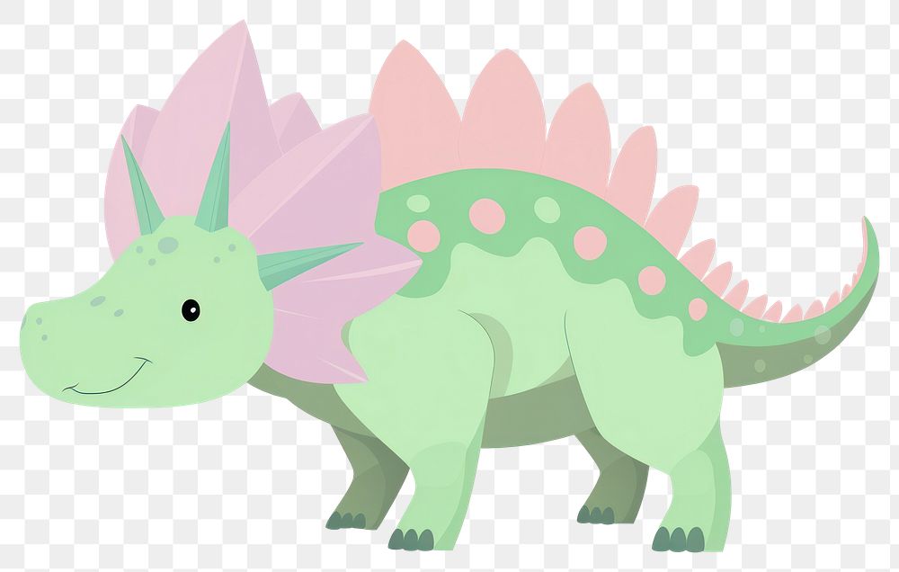 PNG Triceratops illustration dinosaur cute.