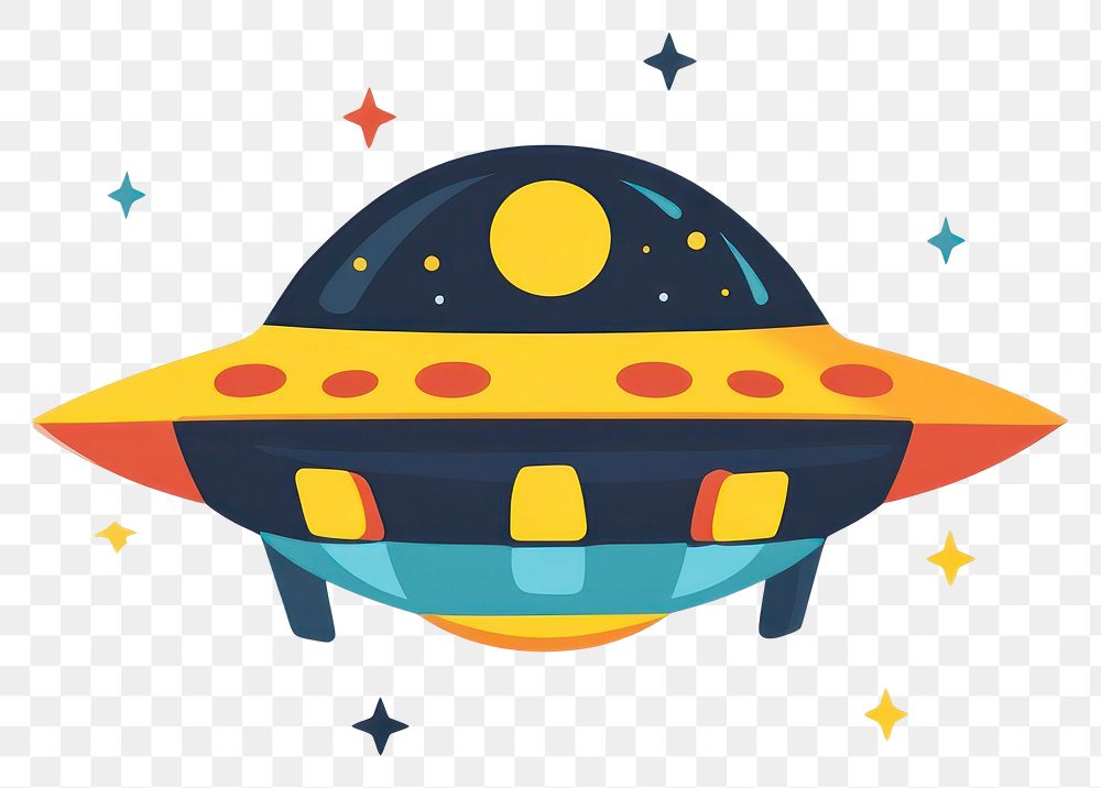 PNG Ufo art illustration transportation.