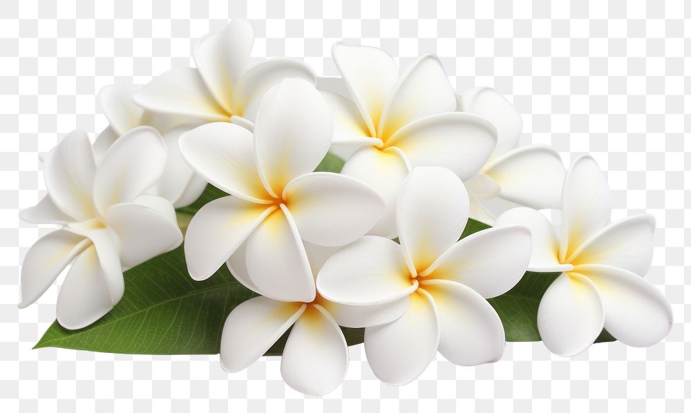 PNG White frangipani flowers blossoms white accessories.