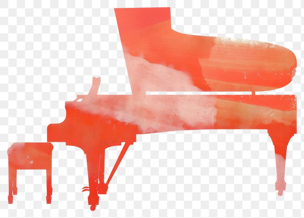 PNG Piano illustration silhouette watercolor keyboard.