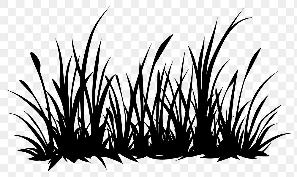 PNG Grass art silhouette vector.