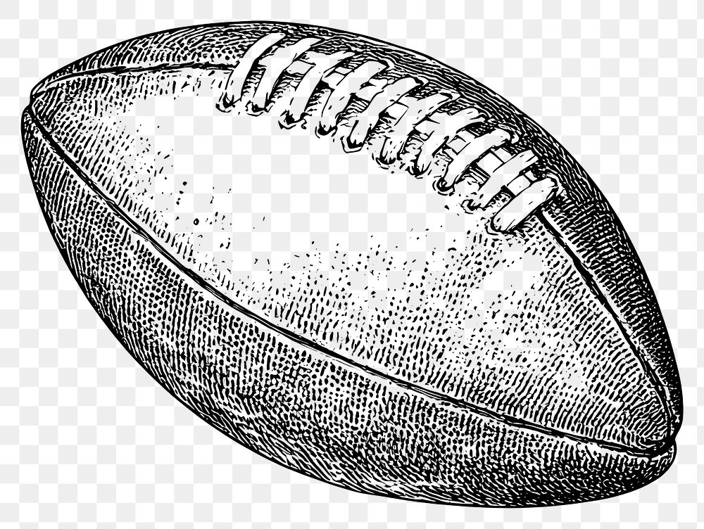 PNG American football sports illustration hand-drawn.