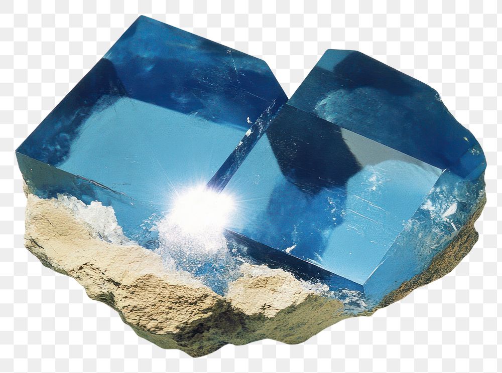 PNG Mineral photography crystal blue.