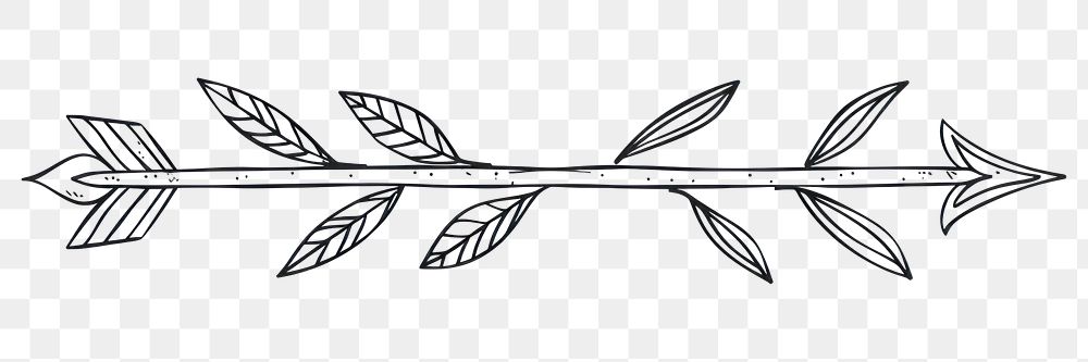 PNG Line art arrow illustration pattern style.