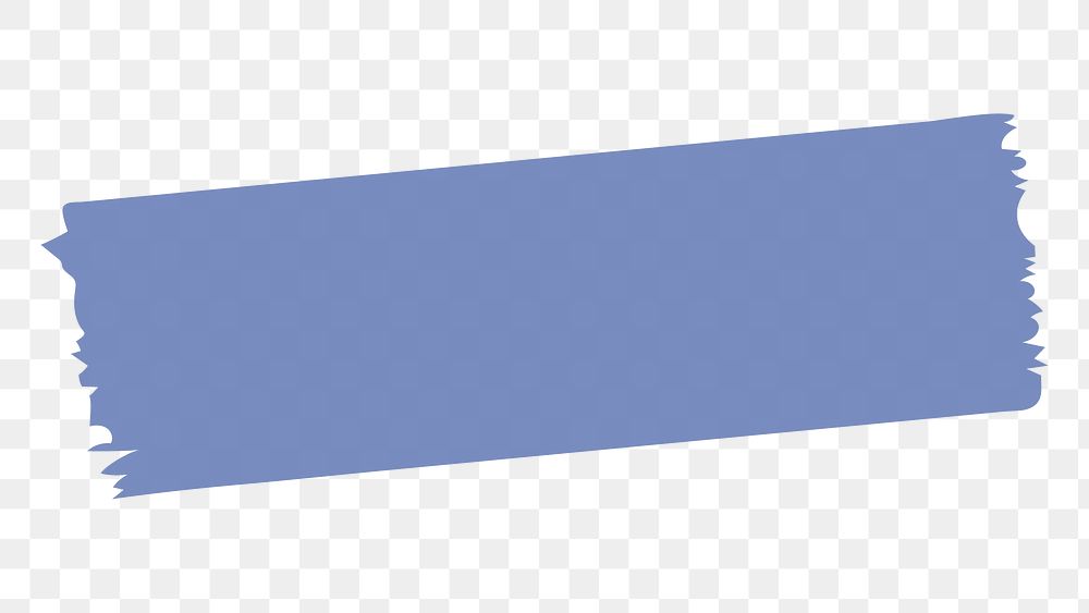 PNG Blue washi tape transparent illustration on transparent background